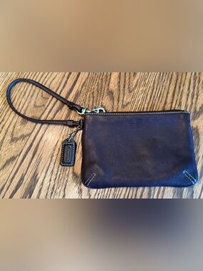 Vintage Black COACH Wristlet With Hangtag